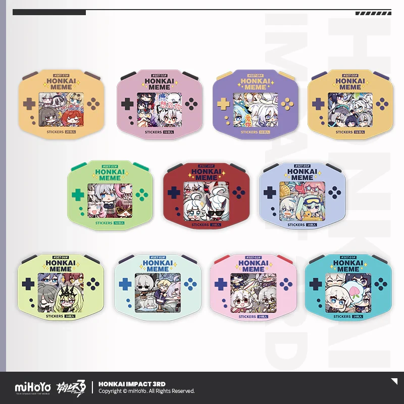 HONKAI MEME Sticker Set